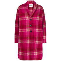 Isabel Marant Etoile womens single-breasted plaid coat FARFETCH