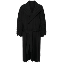 Homme Plisse Issey Miyake mens Edge ruffled long coat FARFETCH
