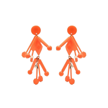 Patrizia Pepe Womens Geometric Charm Clip Earrings FARFETCH