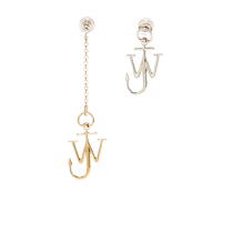 JW Anderson Womens Anchor Asymmetric Pattern Earrings FARFETCH