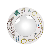 Fornasetti men and women universal Gioielli patterned printed convex mirror FARFETCH Fat Chic