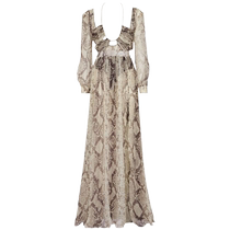 Philipp Plein Womens Snake Print Maxi Dress FARFETCH