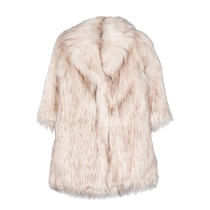 Monnalisa childrens clothing shawl collar artificial fur design FARFETCH