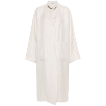 DUSAN Womens Herringbone Twill Knit Pattern Linen Jacket FARFETCH