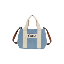 Chloe childrens logo patch denim shoulder bag FARFETCH