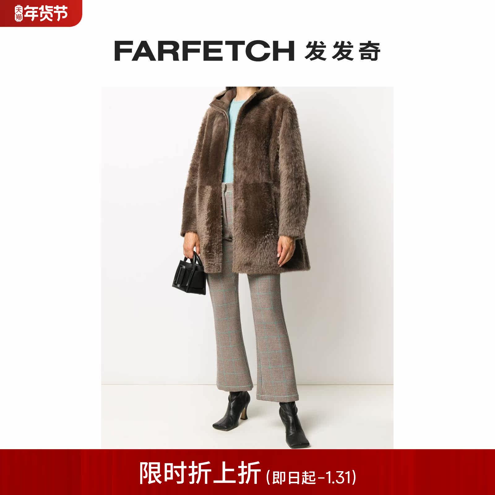 Discount] Lady Liska with hat fur integrated coat FARFETCH Fat Chic-Taobao