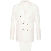 Eleventy mens textured double-breasted suit FARFETCH
