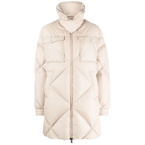 Ms. Hernos wide collar quilted fluffy jacket FARFETCH Fat Chic