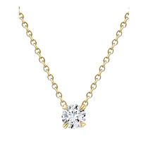 Lady Pragnell 18K Gold Windsor 0-32 carat diamond pendant necklace hair chic