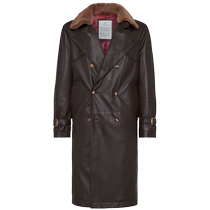 Brunello Cucinelli mens double-breasted leather jacket FARFETCH