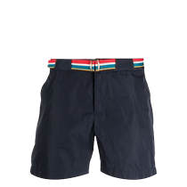 Orlebar Brown Mens Striped Patch Swim Shorts FARFETCH