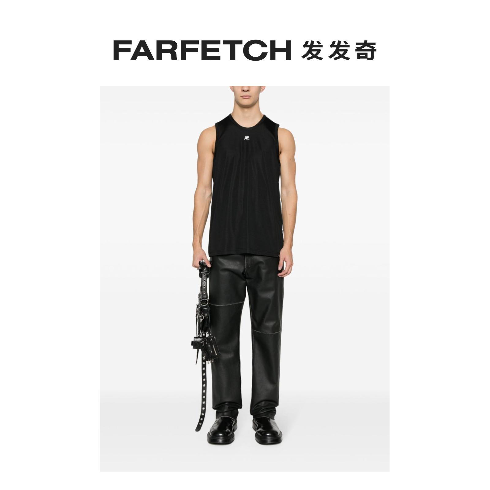 Courreges men logo-a p ppli quété topFARFETCH hair chic-Taobao