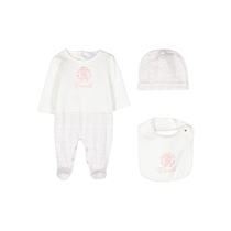 Roberto Cavalli Junior childrens clothing logo embroidered jumpsuit set FARFETCH