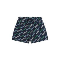 KENZO childrens clothing logo printed elastic waist swimming trunks FARFETCH