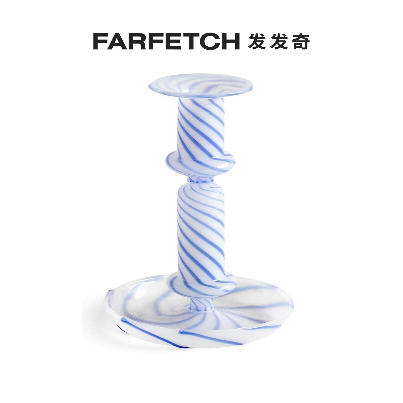 Hay Flare striped candle holder FARFETCH Fat Chic-Taobao