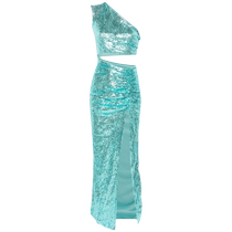 Amen womens hollow sequin maxi dress FARFETCH