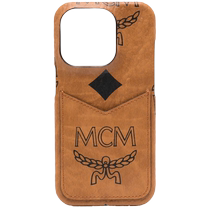 Mcm male and female generic iPhone 15 Pro Aren Visetos printed phone shell hair chic