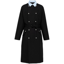 Prada Prada Mens Contrast Collar Cotton Raincoat FARFETCH
