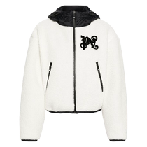 Final Sale]Palm Angels Womens Classic Logo Patch Fleece Ski Jacket FARFETCH