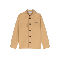 PAOLO PECORA childrens logo printed poplin shirt jacket FARFETCH