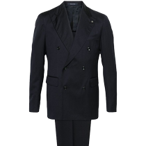 Tagliatore mens double-row buttoned wool suit suit FARFETCH hair chic
