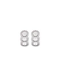 David Morris Womens 18K White Gold Diamond Mini Hoop Single Earring FARFETCH