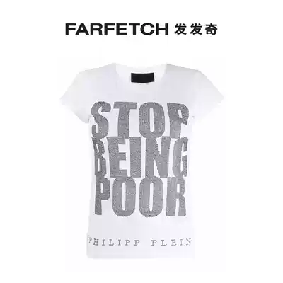 Philipp Plein ladies SS Crystal T-shirt FARFETCH hair
