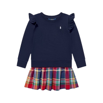 Ralph Lauren childrens pleated knit dress FARFETCH
