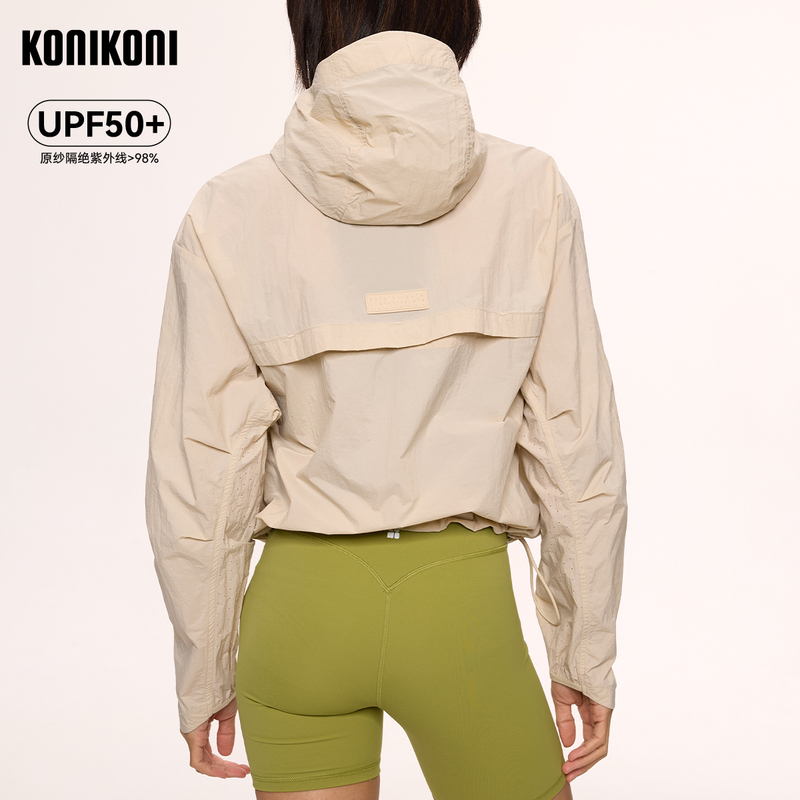 Konikoni Ultra-Light Short Sports Jacket Original Yarn Upf50 Anti-Uv Outdoor Windproof Sun Protection Jacket