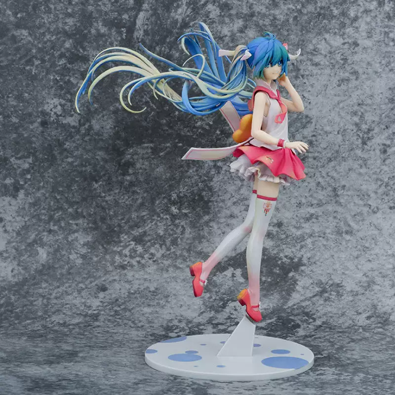 Фигурка Max Factory v4 Hatsune в стойке, коллекционная открытка, 14×8,85×8 см