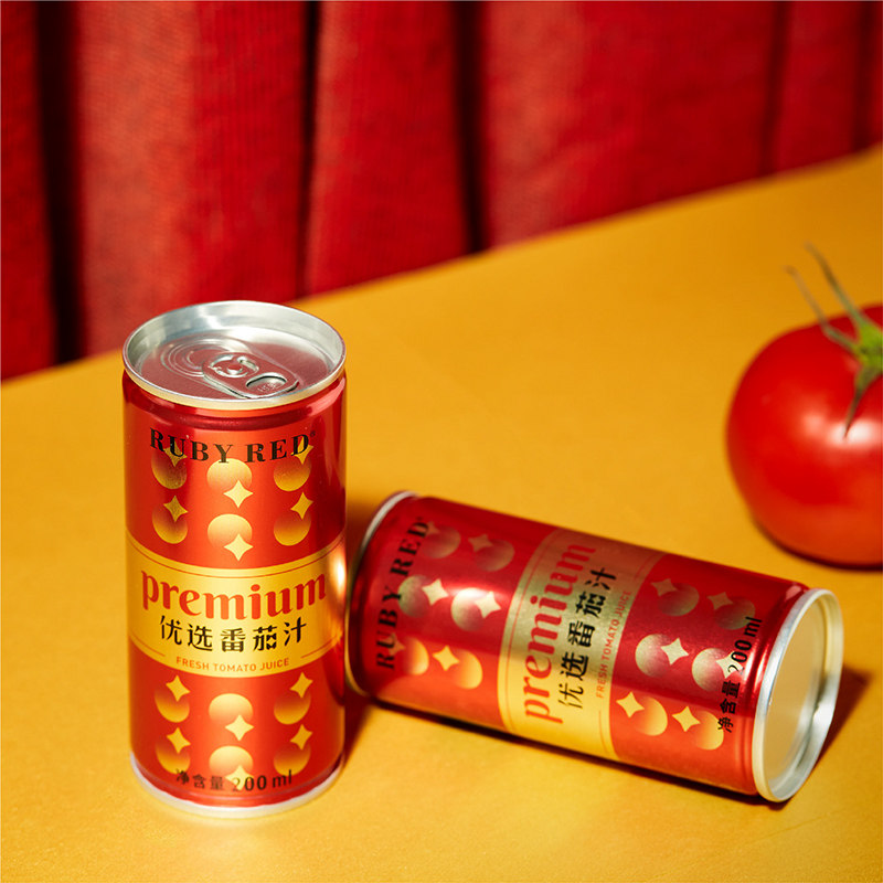 RUBY RED 100%优选原味番茄汁 200ml*6罐 天猫优惠券折后￥18包邮（￥48-30）