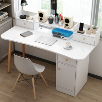 Computer desk Household bedroom desk Simple modern office desk Desktop desk Bookshelf bookcase One writing small table