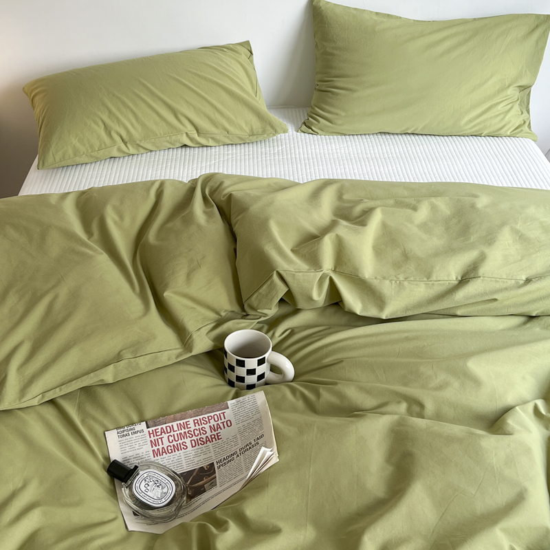 Summer in wind simple pure color washing cotton single pack single condom single condom 150x200 double 200x230