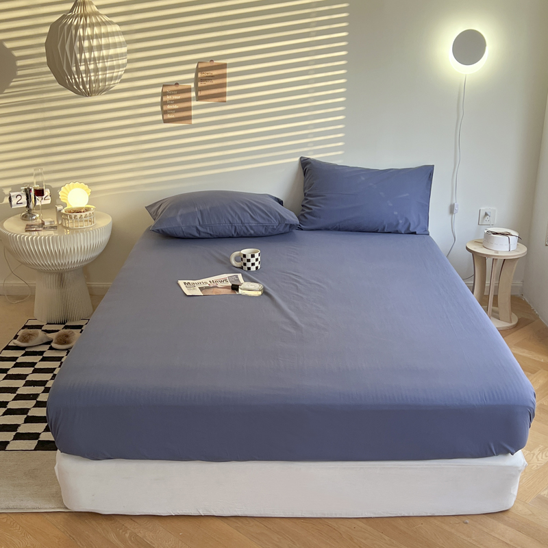 Fitted Sheet Solid Color Simmons Protective Cover Dustproof Bed Cover Mattress Cover Sheet One Piece Bed Cover 1 8m Non-slip Bed Cover Cover