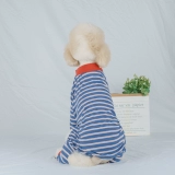 Полосатая одежда для собак, одежда для больших четвероногих собак, осенне-зимний лабрадор, золотистый ретривер Сацума, дорогая одежда для домашних собак, модная