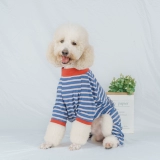 Полосатая одежда для собак, одежда для больших четвероногих собак, осенне-зимний лабрадор, золотистый ретривер Сацума, дорогая одежда для домашних собак, модная