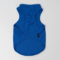 Синий шелковый жилет