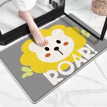 Floor mat Entrance Doors Ground Mat home Bedroom Cartoon Carpet washroom Absorbent Footbed anti-slip mat Subway Home