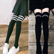 (Three pairs) stockings womens knee socks children in the tube Harajuku wind Korean sports slim non-slip long leg socks tide