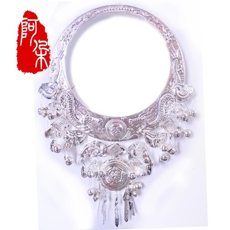 Guizhou Miao Miao silver headwear hat Item Circle Minority silver Accessories Hat Play Out of the Accessories Slim silver Item Circle