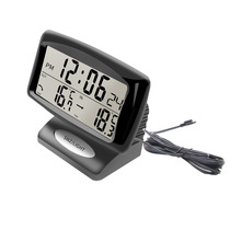 Automotive supplies electronic and external double temperature car electronic clock car thermometer night light cross border SH - 350