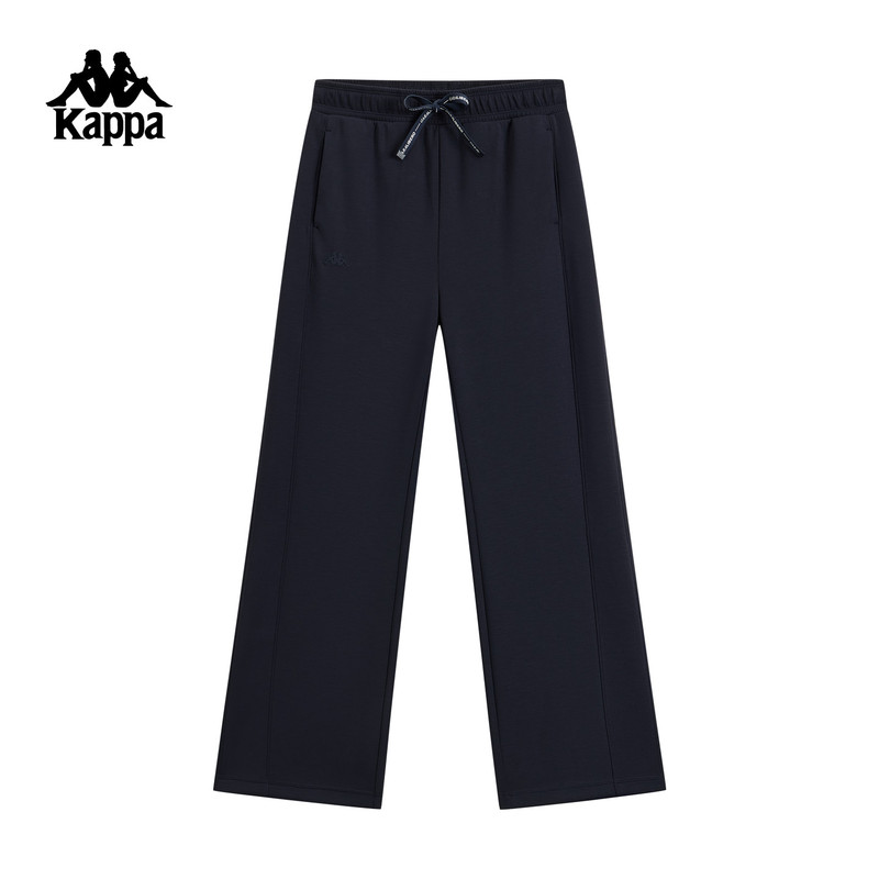 Kappa Women's Sports Pants 2026 New Casual Drawstring Straight-Leg Loose Knit Pants