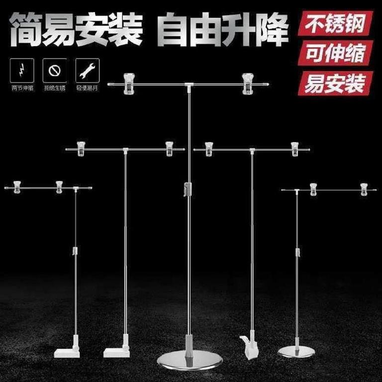 Poster hanging axis display shelf stationery shop guide bracket stand advertising stand on the floor support frame