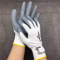 Ansell 11-800 gants de protection du travail antidérapants et résistants à lusure en mousse nitrile HyFlex enduite de paume résistante à lhuile