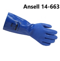 Ansell Ansir 14-663 PVC anti - corrosion corrosion resistant anti - slip gloves protective corrosion