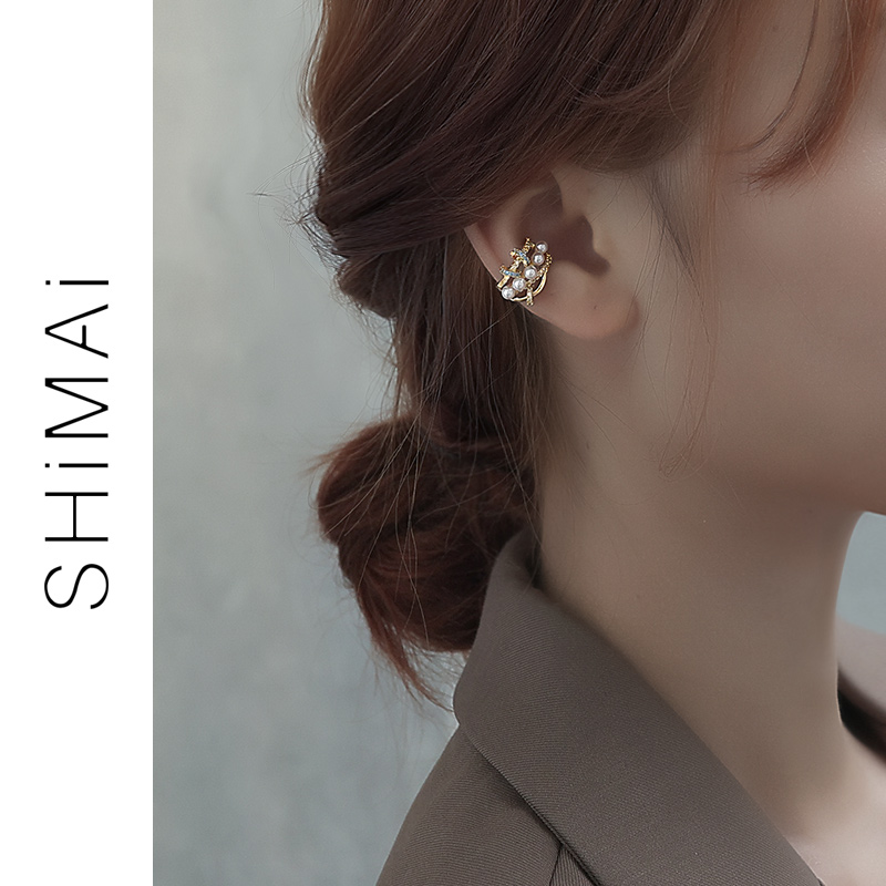 Pearl Ear Clip Advanced Sensation Female Summer Without Ear Ear Accessories SMALL TEMPERAMENT 2021 NEW TIDE SIDE EARBONE CLIP