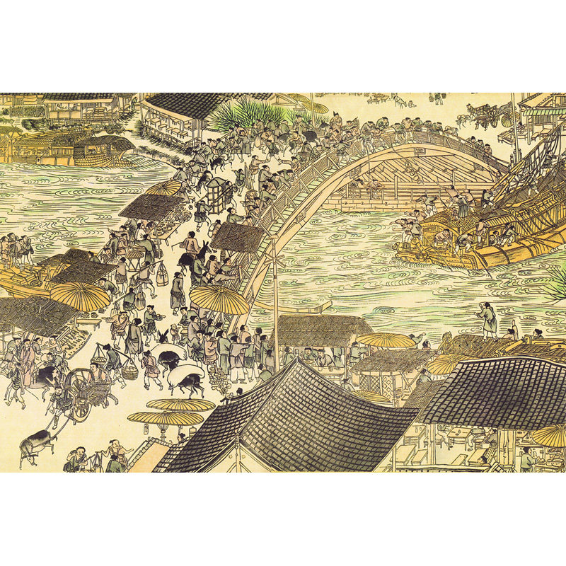 Tomb Sweeping Up River Chart 1000 Pieces Wooden Puzzle Customized Children's Solid 3D Puzzle Adult High Difficulty Diy Toys