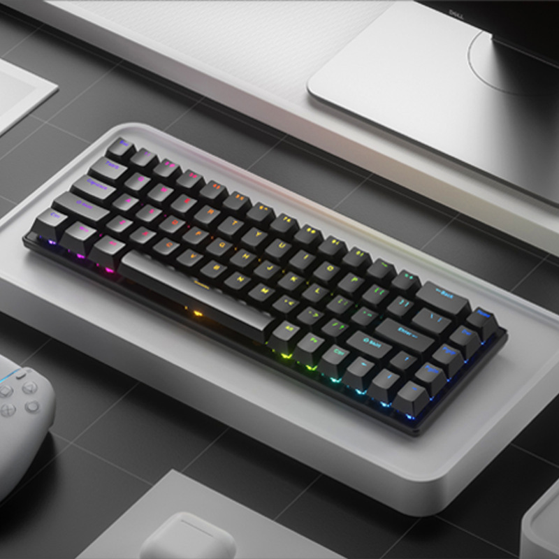 Yunguoguo K68 Mechanical Keyboard Type-C Port Wired Small Portable Customized Office E-Sports Gaming Keyboard