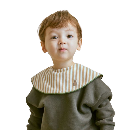 Konny滚边口水巾新生儿口水巾宝宝刺绣围兜婴儿辅食围嘴吸水