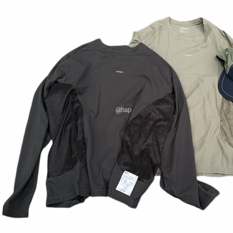 Satisfyrunning Technology Honeycomb Single-Guided Moisture-Wicking Breathable Quick-Drying Sports Fitness Long-Sleeve Shirt